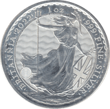 2022 SILVER ONE OUNCE BRITANNIA .999 FINE SILVER 2 POUND - SILVER WORLD COINS - Cambridgeshire Coins
