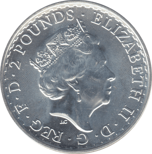 2022 SILVER ONE OUNCE BRITANNIA .999 FINE SILVER 2 POUND - SILVER WORLD COINS - Cambridgeshire Coins