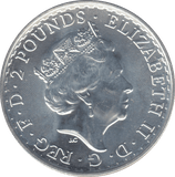 2022 SILVER ONE OUNCE BRITANNIA .999 FINE SILVER 2 POUND - SILVER WORLD COINS - Cambridgeshire Coins