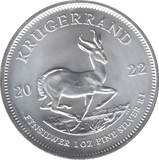 2022 SILVER ONE OUNCE FINE SILVER KRUGERRAND SOUTH AFRICA - SILVER WORLD COINS - Cambridgeshire Coins