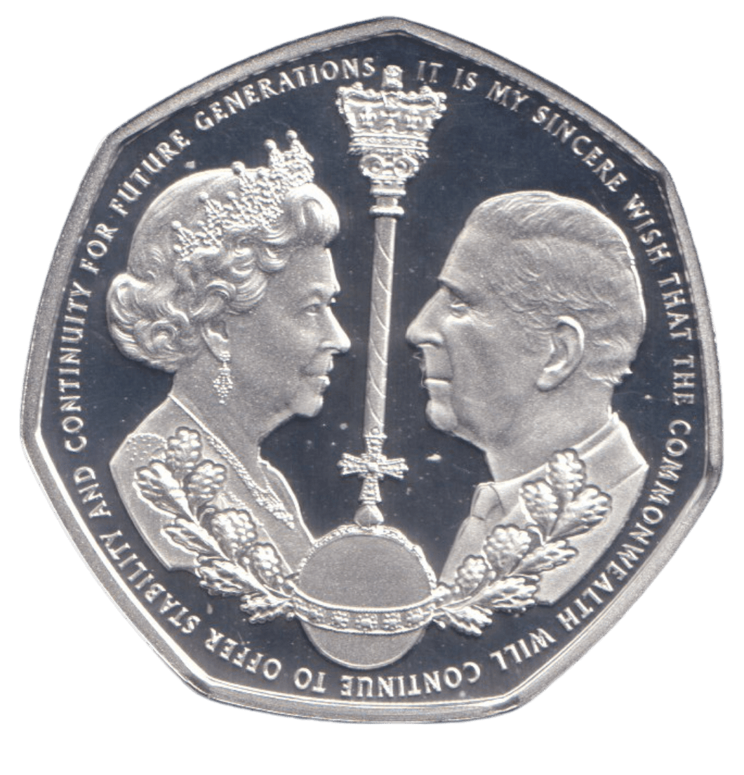 2022 SILVER PROOF 50P GIBRALTAR - SILVER WORLD COINS - Cambridgeshire Coins