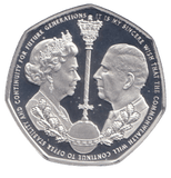 2022 SILVER PROOF 50P GIBRALTAR - SILVER WORLD COINS - Cambridgeshire Coins