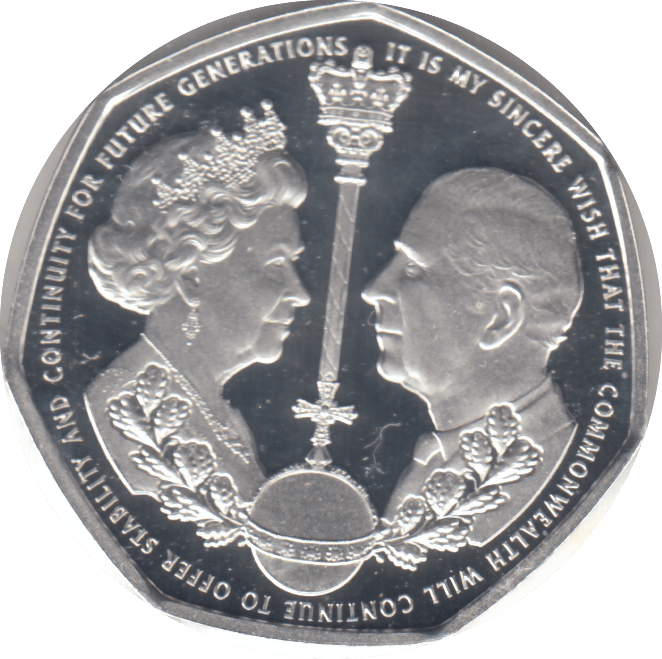 2022 SILVER PROOF 50P GIBRALTAR - SILVER WORLD COINS - Cambridgeshire Coins