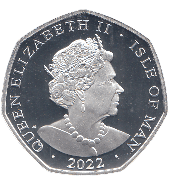 2022 SILVER PROOF 50P ISLE OF MAN REF 1 - 50P Silver Proof - Cambridgeshire Coins