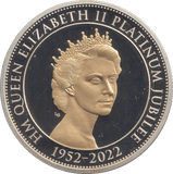 2022 SILVER PROOF FIVE POUND PLATINUM JUBILEE - SILVER WORLD COINS - Cambridgeshire Coins