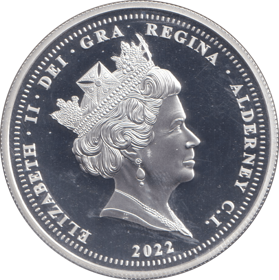2022 SILVER PROOF FIVE POUNDS - SILVER WORLD COINS - Cambridgeshire Coins