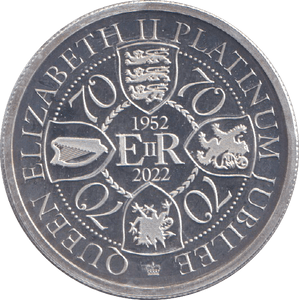 2022 SILVER PROOF ONE DOLLAR QUEEN ELIZABETH II PLATINUM JUBILEE - SILVER WORLD COINS - Cambridgeshire Coins