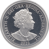 2022 SILVER PROOF ONE POUND ALDERNEY - SILVER WORLD COINS - Cambridgeshire Coins
