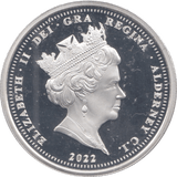 2022 SILVER PROOF TWO POUNDS ALDERNEY - SILVER WORLD COINS - Cambridgeshire Coins