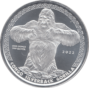 2022 SILVER REPUBLIC OF CONGO 500 FRANCS ( BU ) - SILVER WORLD COINS - Cambridgeshire Coins