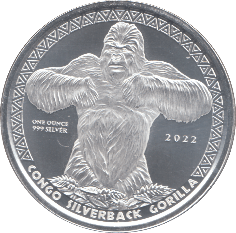 2022 SILVER REPUBLIC OF CONGO 500 FRANCS ( BU ) - SILVER WORLD COINS - Cambridgeshire Coins