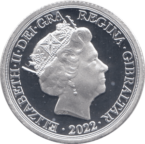 2022 SILVER SOVEREIGN GIBRALTAR ( PROOF ) - SILVER WORLD COINS - Cambridgeshire Coins