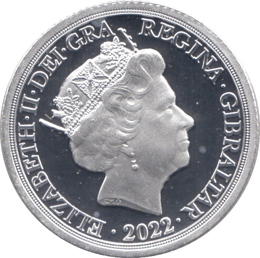 2022 SILVER SOVEREIGN GIBRALTAR ( PROOF ) - SILVER WORLD COINS - Cambridgeshire Coins