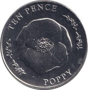 2022 TEN PENCE POPPY GREAT BRITAIN FLOWERS - 10p BU - Cambridgeshire Coins