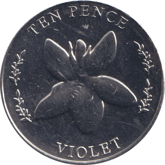 2022 TEN PENCE VIOLET GREAT BRITAIN FLOWERS - 10p BU - Cambridgeshire Coins