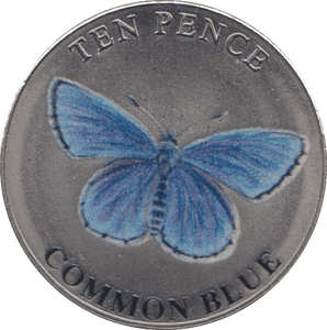 2022 TEN PENCE WILDLIFE COLLECTION COMMON BLUE - WORLD COINS - Cambridgeshire Coins