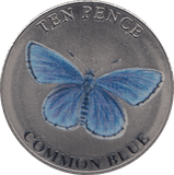 2022 TEN PENCE WILDLIFE COLLECTION COMMON BLUE - WORLD COINS - Cambridgeshire Coins