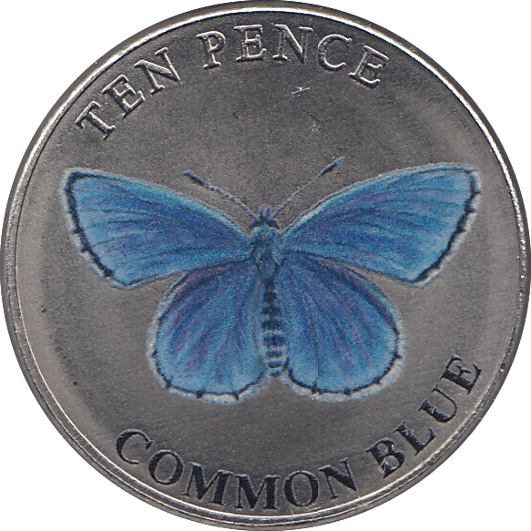 2022 TEN PENCE WILDLIFE COLLECTION COMMON BLUE - WORLD COINS - Cambridgeshire Coins