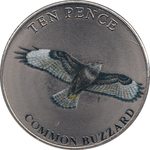 2022 TEN PENCE WILDLIFE COLLECTION COMMON BUZZARD - WORLD COINS - Cambridgeshire Coins
