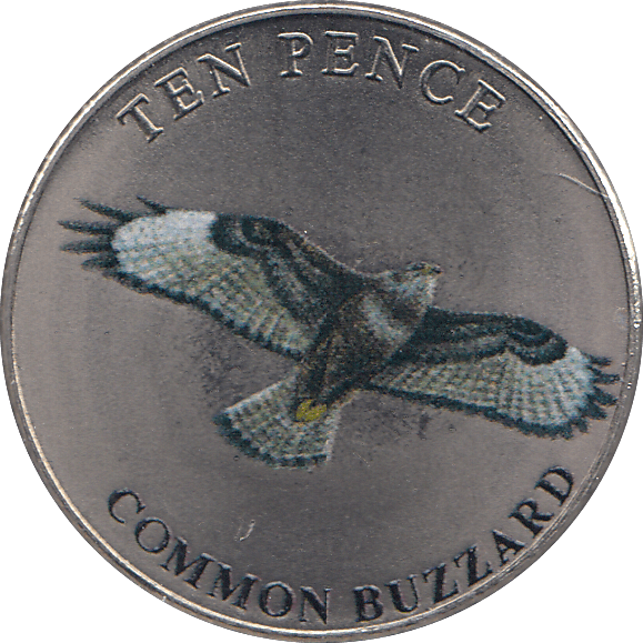 2022 TEN PENCE WILDLIFE COLLECTION COMMON BUZZARD - WORLD COINS - Cambridgeshire Coins