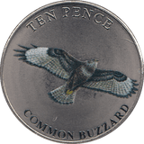 2022 TEN PENCE WILDLIFE COLLECTION COMMON BUZZARD - WORLD COINS - Cambridgeshire Coins