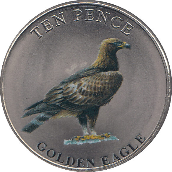 2022 TEN PENCE WILDLIFE COLLECTION GOLDEN EAGLE - WORLD COINS - Cambridgeshire Coins