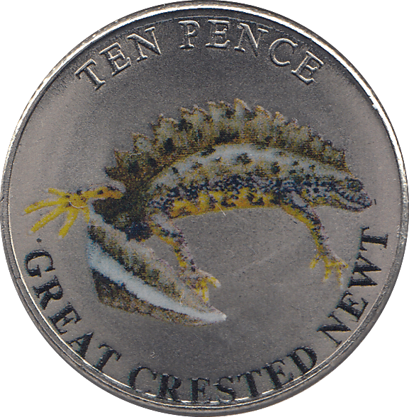 2022 TEN PENCE WILDLIFE COLLECTION GREAT CRESTED NEWT - WORLD COINS - Cambridgeshire Coins