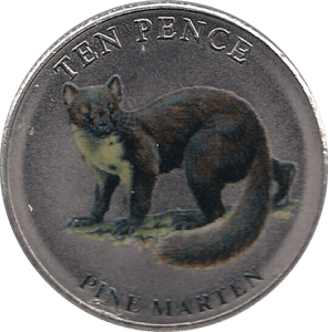 2022 TEN PENCE WILDLIFE COLLECTION PINE MARTEN - WORLD COINS - Cambridgeshire Coins
