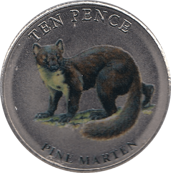 2022 TEN PENCE WILDLIFE COLLECTION PINE MARTEN - WORLD COINS - Cambridgeshire Coins