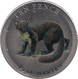 2022 TEN PENCE WILDLIFE COLLECTION PINE MARTEN - WORLD COINS - Cambridgeshire Coins
