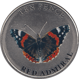 2022 TEN PENCE WILDLIFE COLLECTION RED ADMIRAL - WORLD COINS - Cambridgeshire Coins