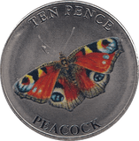2022 TEN PENCE WILDLIFE COLLECTIONS PEACOCK BUTTERFLY - WORLD COINS - Cambridgeshire Coins