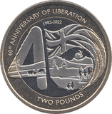 2022 TWO POUNDS 40TH ANNIVERSARY OF LIBERATION ( BU ) - WORLD COINS - Cambridgeshire Coins