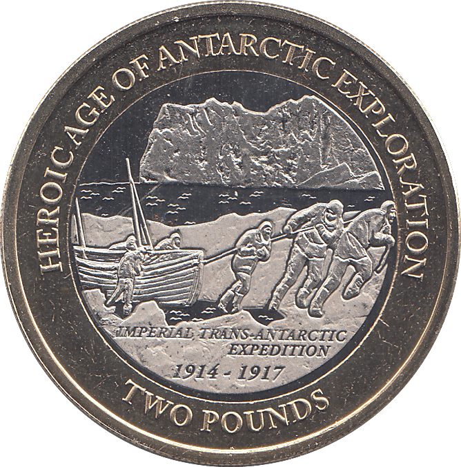 2022 TWO POUNDS HEROIC AGE OF ANTARCTIC EXPLORATION ( BU ) - WORLD COINS - Cambridgeshire Coins