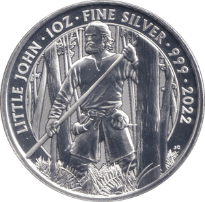 2022 TWO POUNDS SILVER PROOF LITTLE JOHN - WORLD COINS - Cambridgeshire Coins