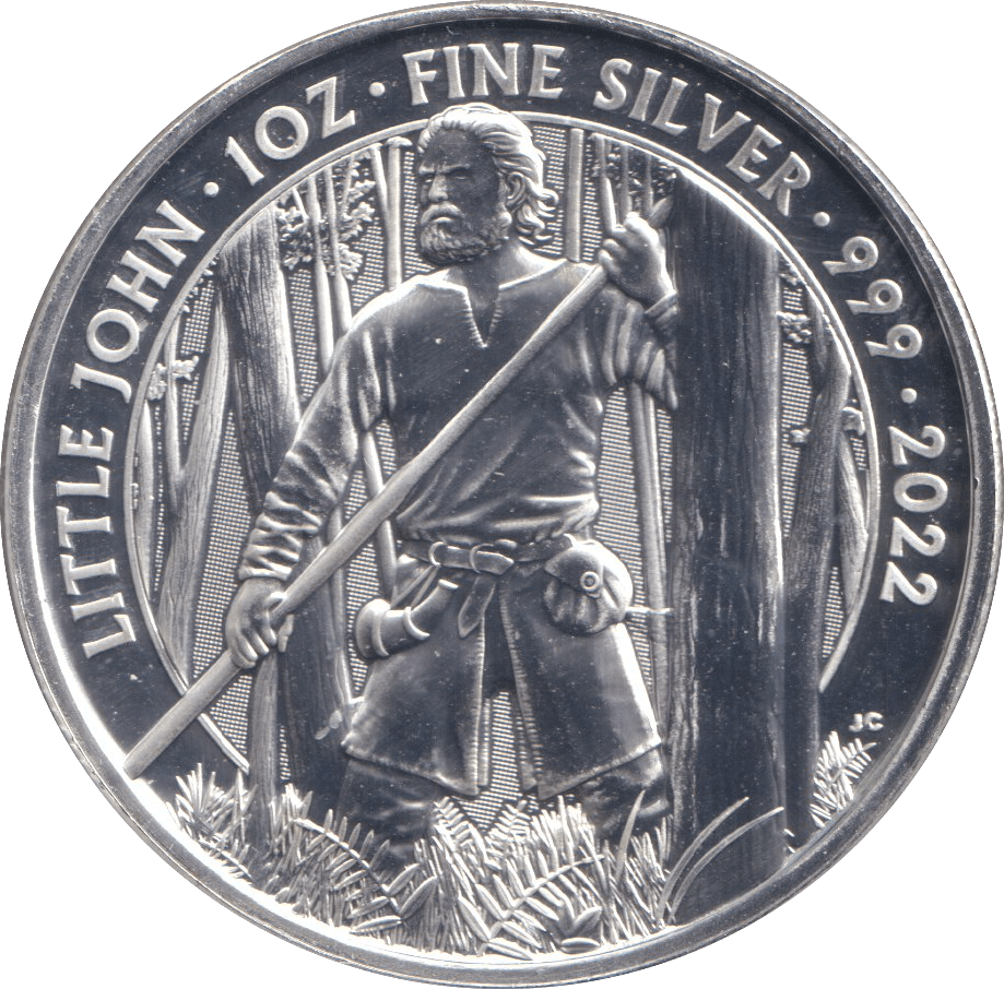 2022 TWO POUNDS SILVER PROOF LITTLE JOHN - WORLD COINS - Cambridgeshire Coins