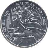 2023 1 OZ FINE SILVER 999 PROOF KING ARTHUR 2 POUNDS - SILVER WORLD COINS - Cambridgeshire Coins