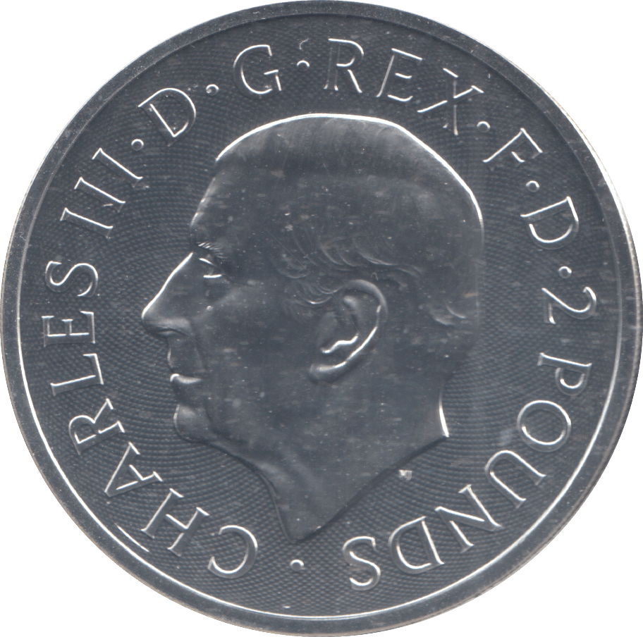 2023 1 OZ FINE SILVER 999 PROOF MERLIN 2 POUNDS - SILVER WORLD COINS - Cambridgeshire Coins