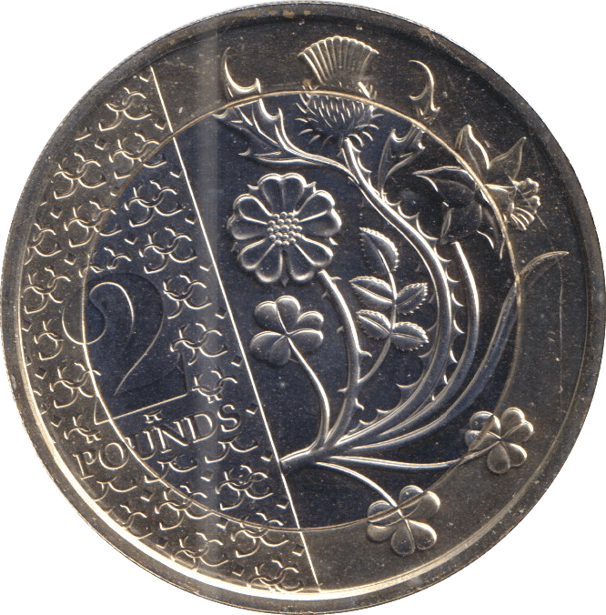 2023 2 POUNDS FLOWERS OF THE FOUR NATIONS ( BU ) - WORLD COINS - Cambridgeshire Coins