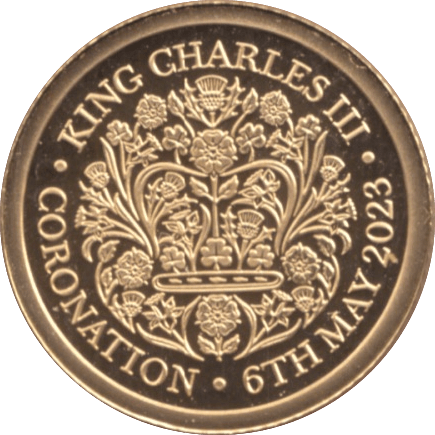 2023 22CT GOLD CORONATION KING CHARLES III 1/8TH SOVEREIGN ( PROOF ) - GOLD WORLD COINS - Cambridgeshire Coins