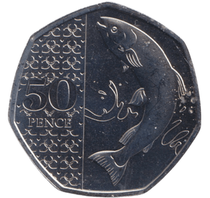 2023 50 PENCE ATLANTIC SALMON ( BU ) - WORLD COINS - Cambridgeshire Coins