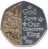2023 50 PENCE GOD SAVE OUR GRACIOUS KINGS ( BU ) - WORLD COINS - Cambridgeshire Coins