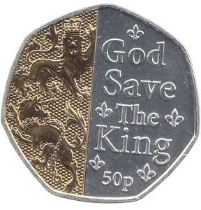 2023 50 PENCE GOD SAVE THE KING ( BU ) - WORLD COINS - Cambridgeshire Coins