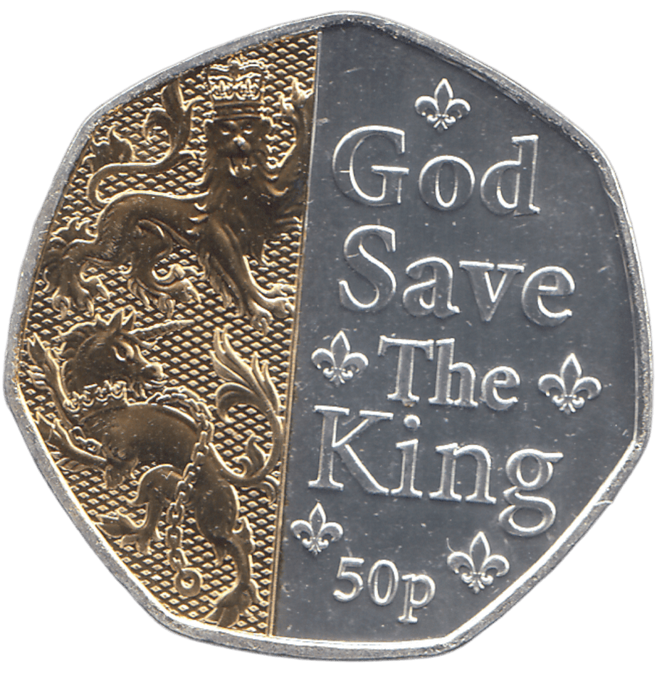 2023 50 PENCE GOD SAVE THE KING ( BU ) - WORLD COINS - Cambridgeshire Coins