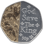 2023 50 PENCE GOD SAVE THE KING ( BU ) - WORLD COINS - Cambridgeshire Coins