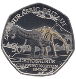 2023 50 PENCE JURASSIC BRITAIN CETIOSAURUS COLOURED ( BU ) - WORLD COINS - Cambridgeshire Coins