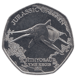 2023 50 PENCE JURASSIC BRITAIN ICHTHYOSAUR ( BU ) - WORLD COINS - Cambridgeshire Coins