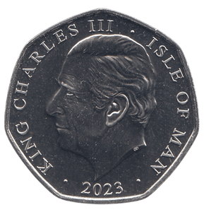 2023 50 PENCE JURASSIC BRITAIN SCELIDOSAURUS COLOURED ( BU ) - WORLD COINS - Cambridgeshire Coins