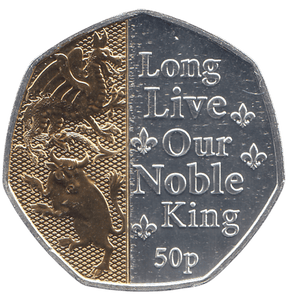 2023 50 PENCE LONG LIVE OUR NOBLE KING ( BU ) - WORLD COINS - Cambridgeshire Coins