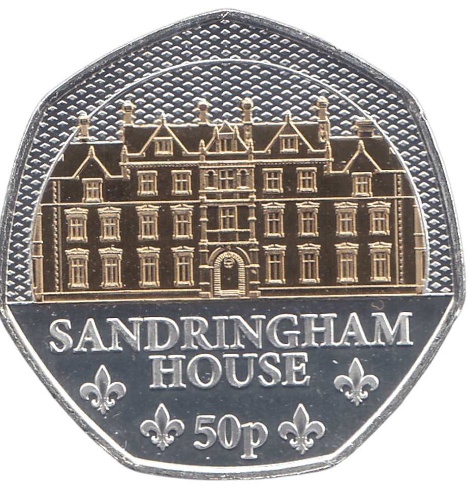 2023 50 PENCE SANDRINGHAM HOUSE ( BU ) - WORLD COINS - Cambridgeshire Coins